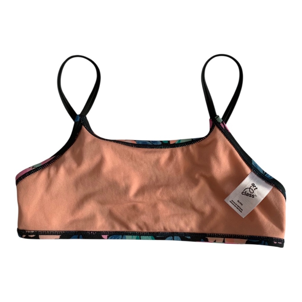 art class Floral Bikini Top - Black, Pink, Blue - Picture 2 of 9